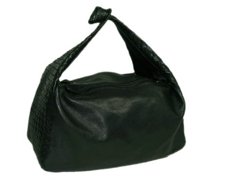 Bottega Veneta 148321 Olive Green Nappa Intrecciato Knot Hobo-0