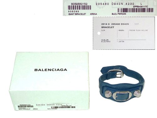 Balenciaga 235480 Blue Giant Hardware Bracelet-0