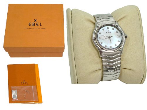 Ebel Woman Silver w diamond Classic Watch-0