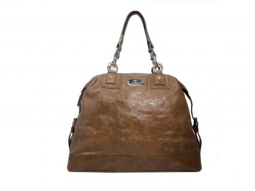 Celine Brown Aged Glazed Boston Large Tote-0